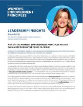 Why do the WEPs matter even more during the COVID-19 crisis?