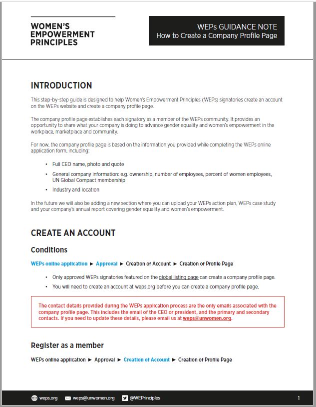 Cover - Company Profile Page