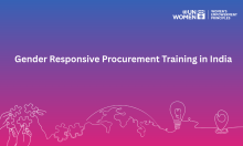 Gender Responsive Procurement Training in India 
