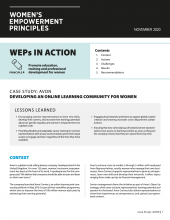 Developing an Online Learning Community for Women 