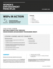 Defying Stereotypes through Eskom Women Advancement Programme (EWAP)