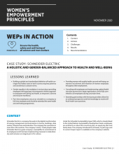 A Holistic and Gender-Balanced Approach to Health and Well-Being