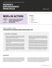 Confronting Gender Imbalances Head-on