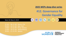 [Recording] 2025 WEPs Deep-dive Series #12: Governance for Gender Equality