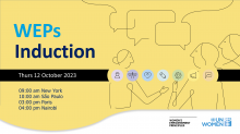 WEPs Induction - October 2023